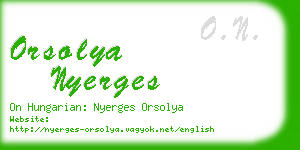 orsolya nyerges business card